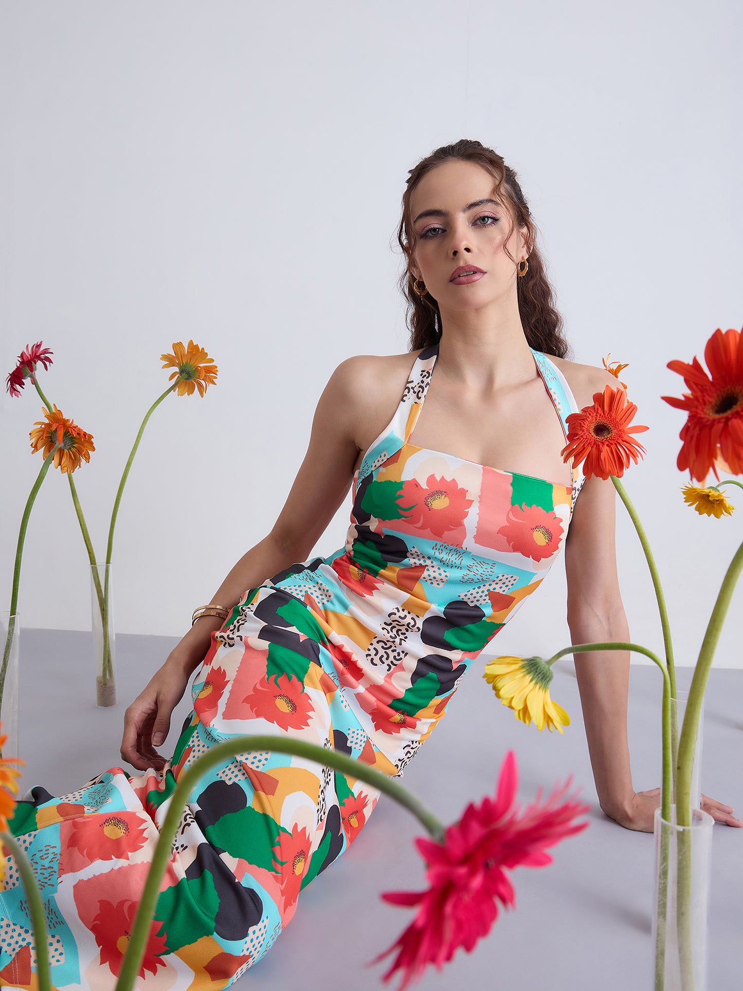 Nile Halter Neck Bodycon Dress