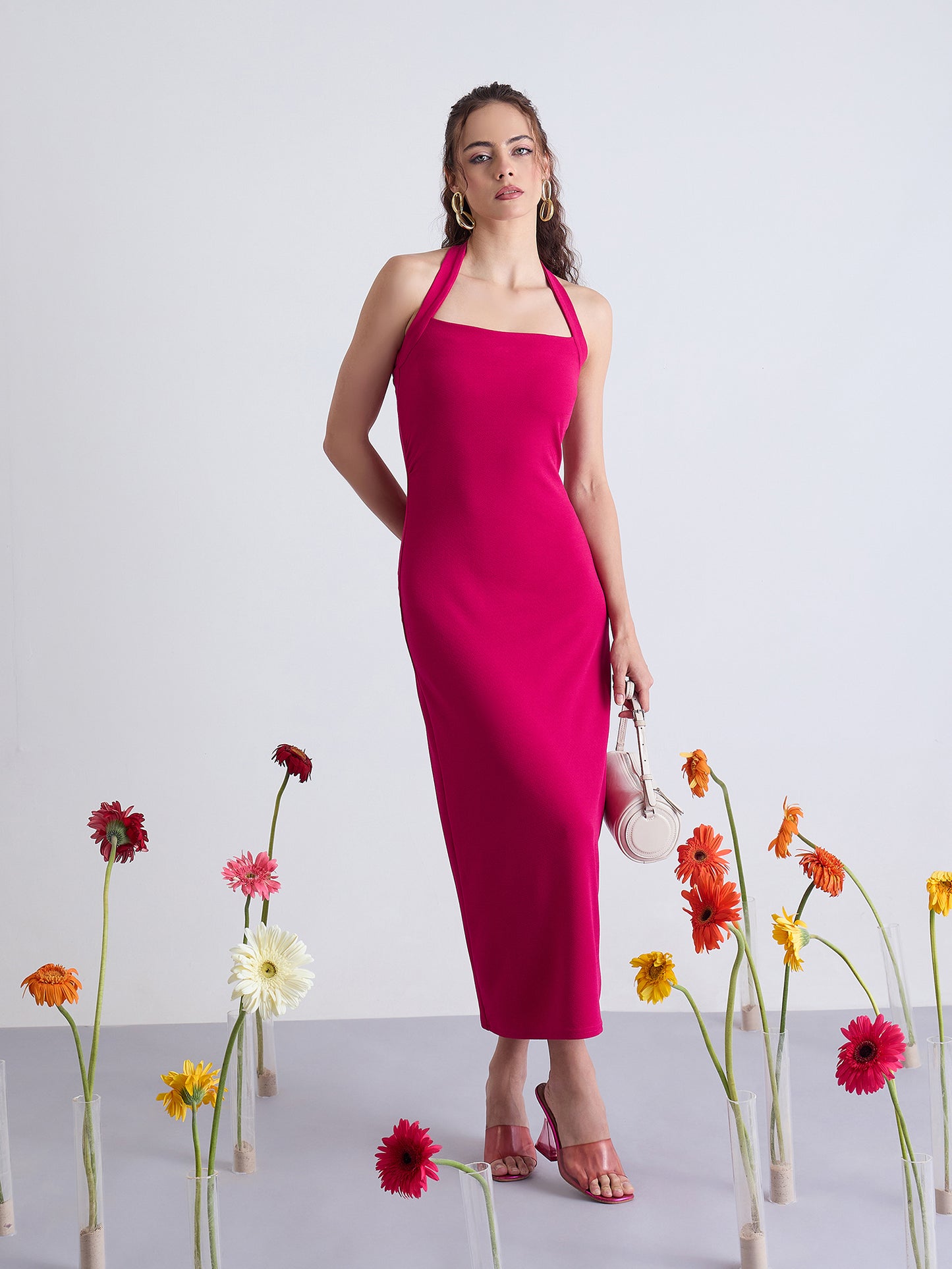 Nile Halter Neck Bodycon Dress