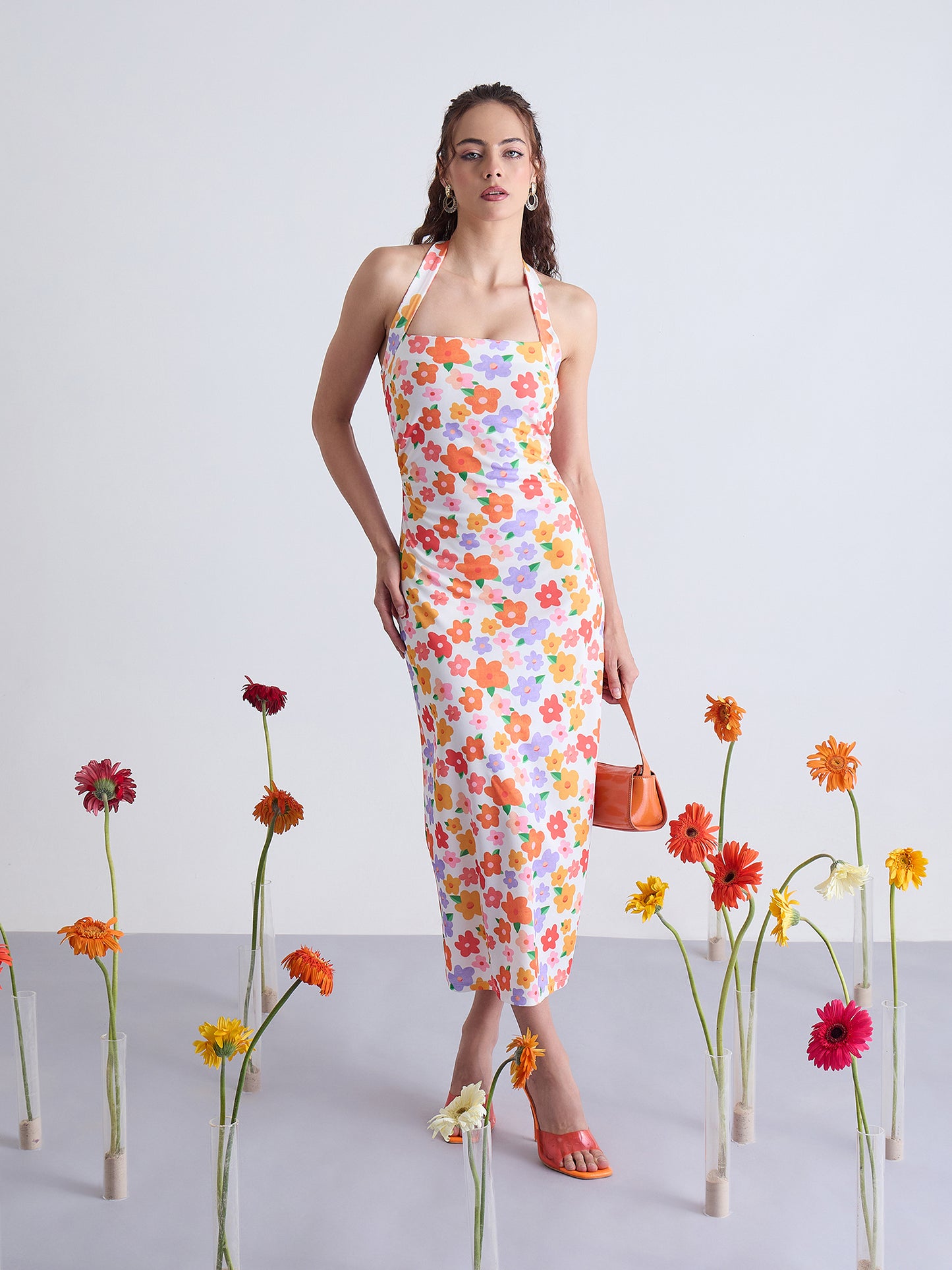 Nile Halter Neck Bodycon Dress