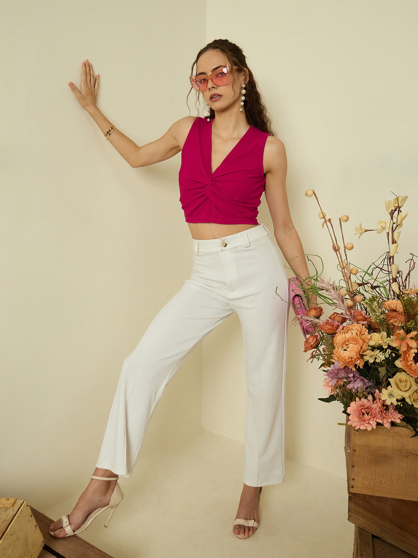 Hyper Texture Twist Knot Top