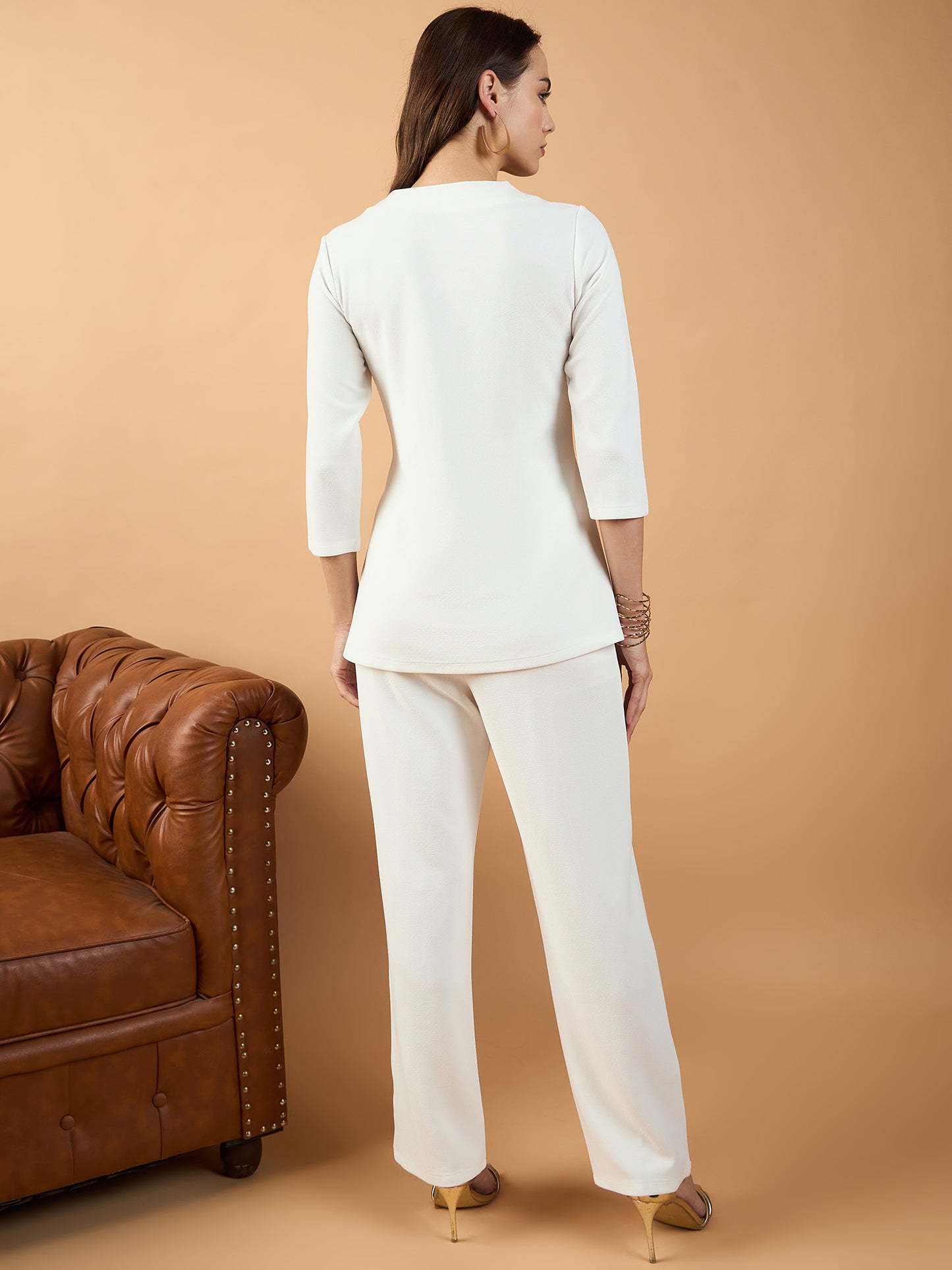 Solid Peplum Co-ords