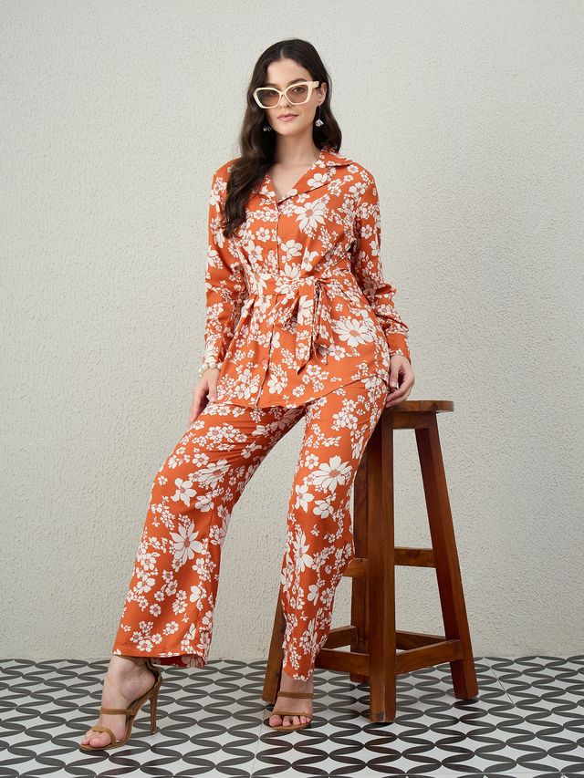 EVOLET BELTED CO-ORD SET