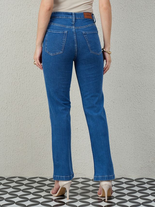 STRAIGHT WIDE LEG JEANS