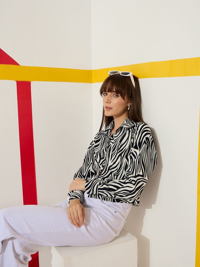 Casual Cropped Shirt