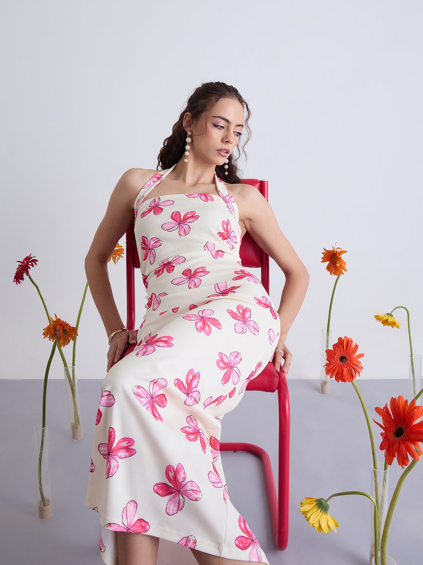 Nile Halter Neck Bodycon Dress