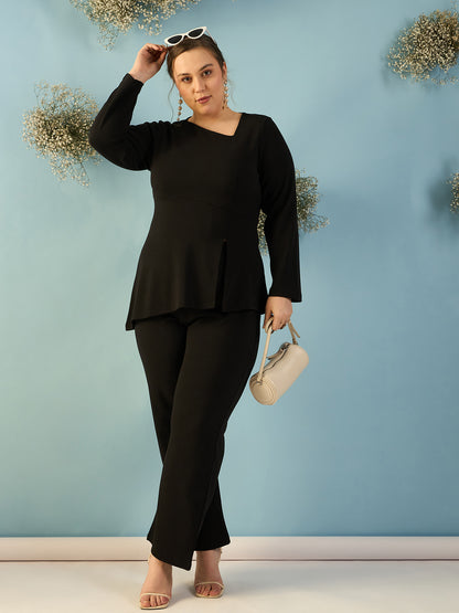 Asymmetrical Neck Co-ord Set