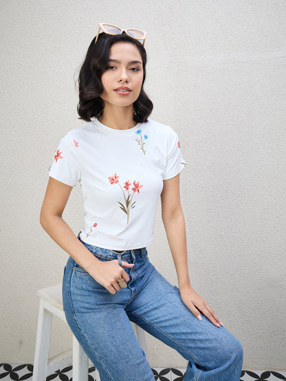 TULIP CROPPED T-SHIRT