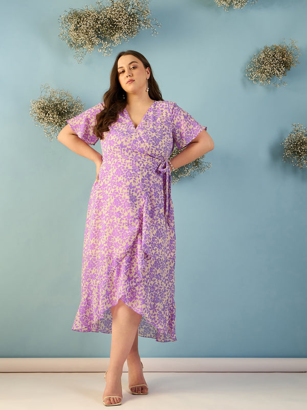 V-neck Wrap Dress