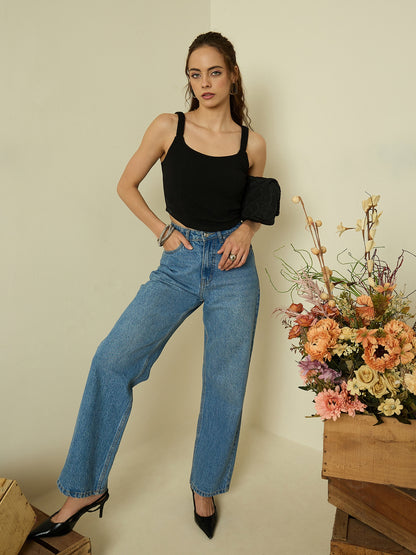 Ruched Strap Corset Top