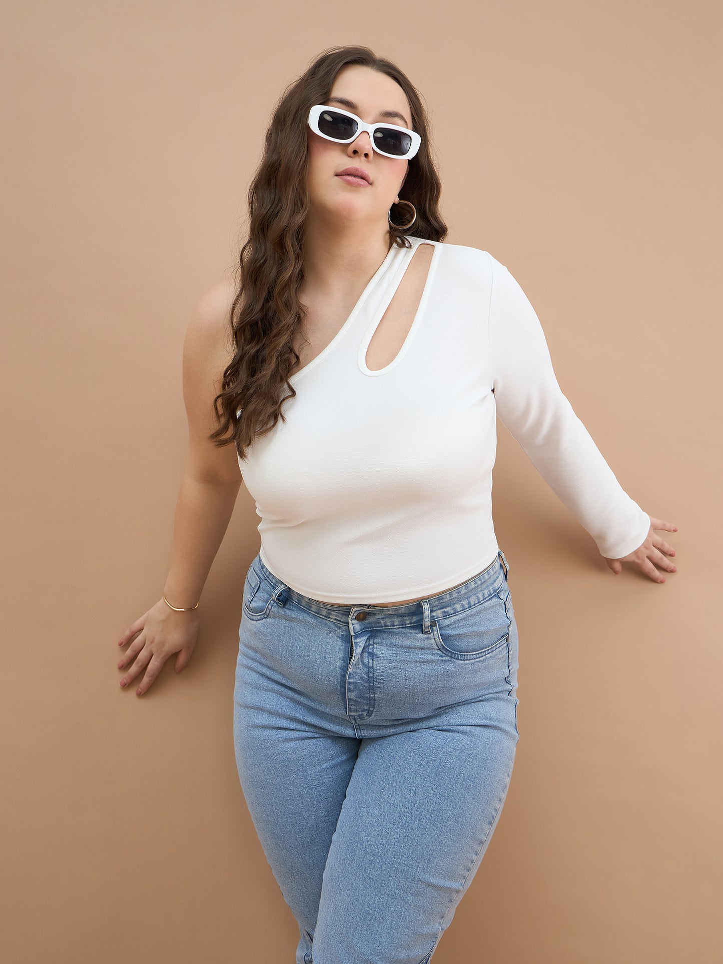 Asymmetrical Neckline Top