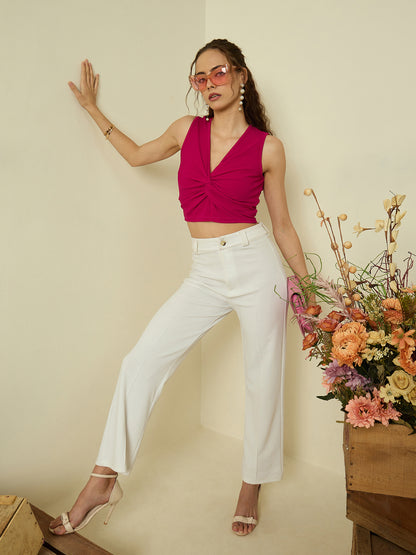 Hyper Texture Twist Knot Top