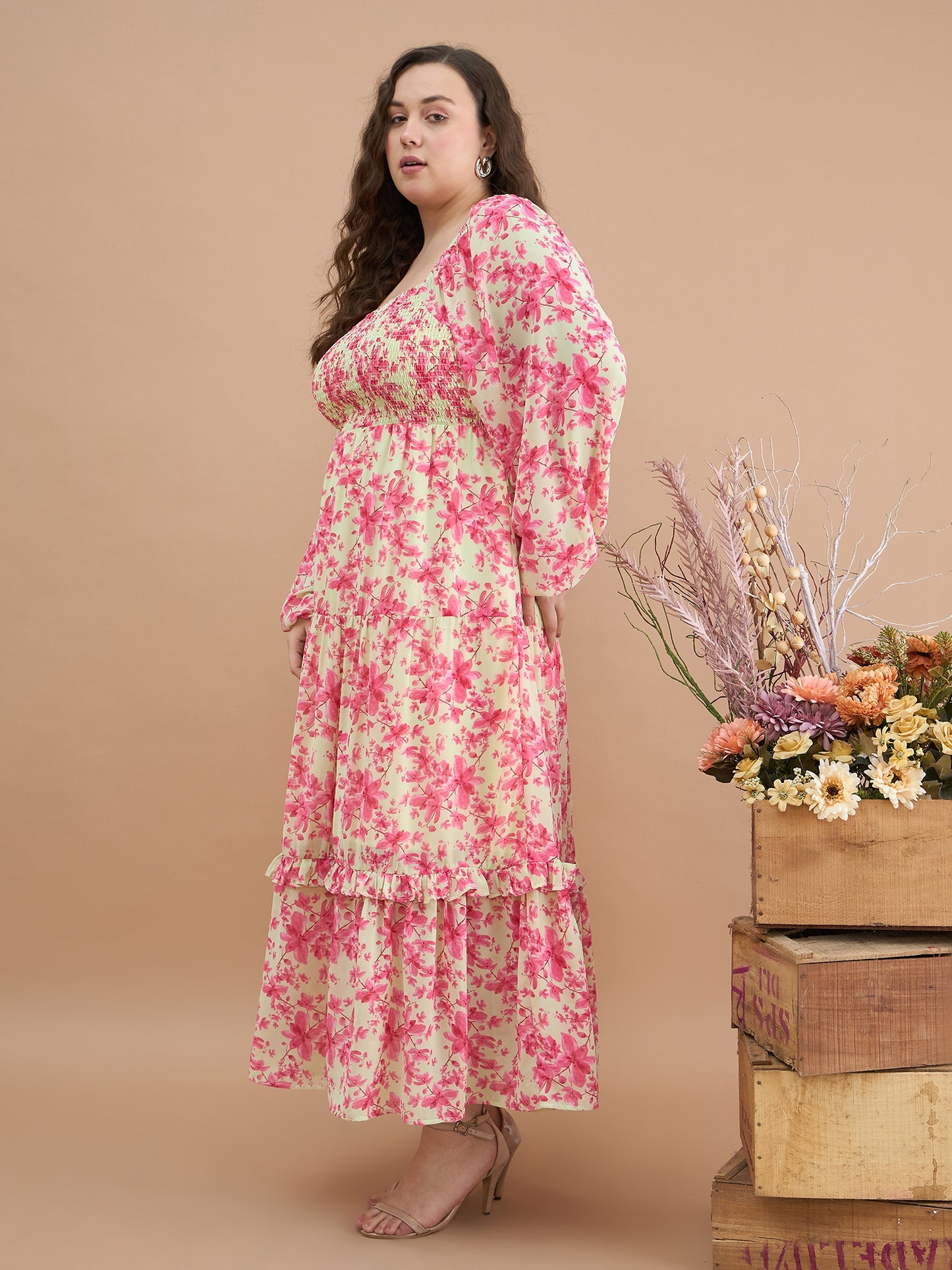 Tiered maxi dress