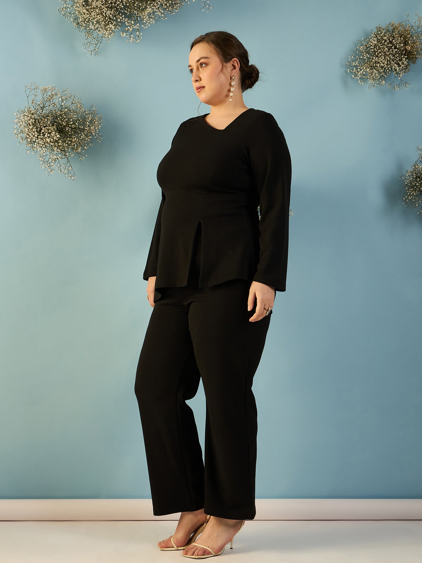 Asymmetrical Neck Co-ord Set