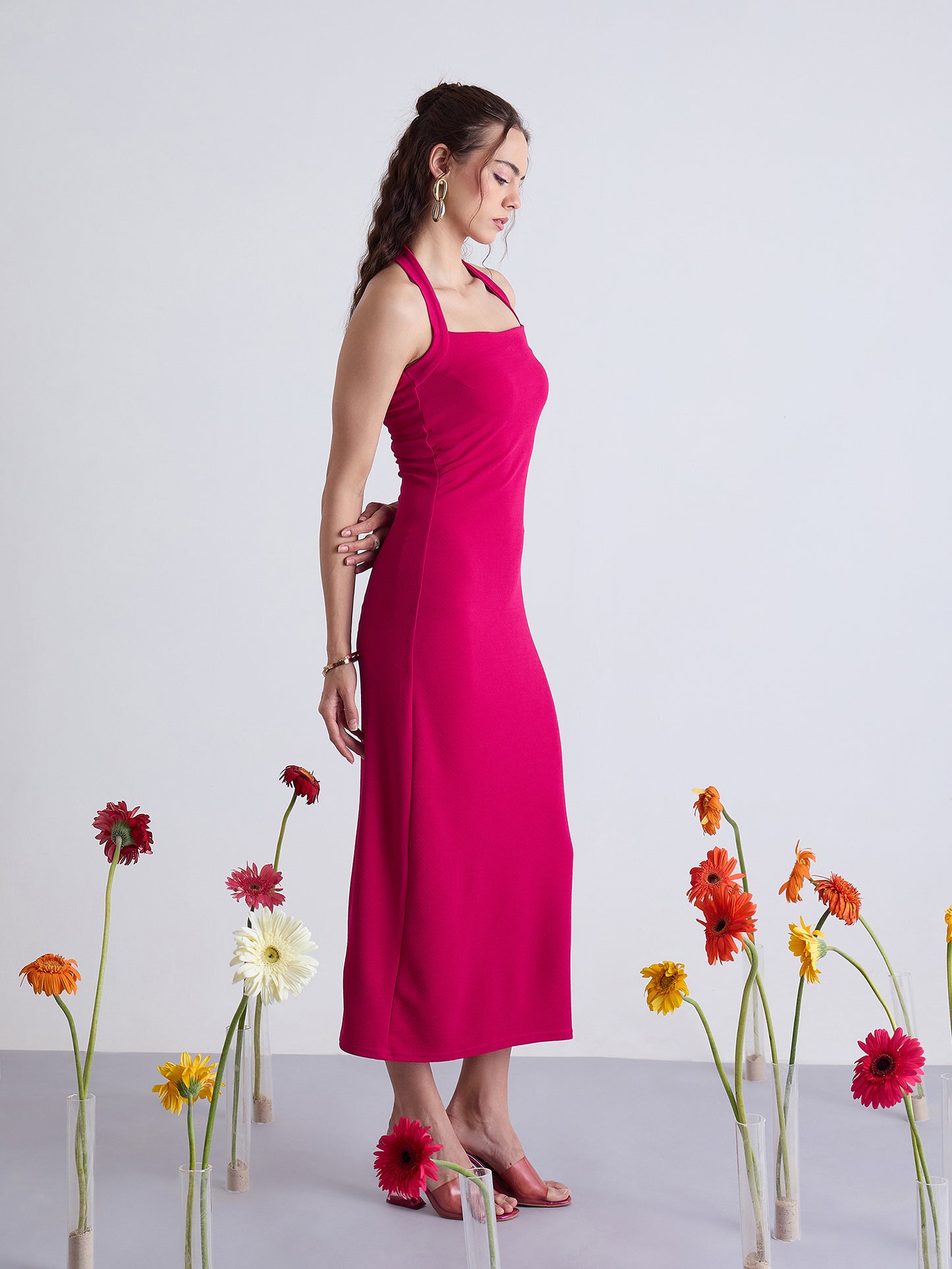 Nile Halter Neck Bodycon Dress