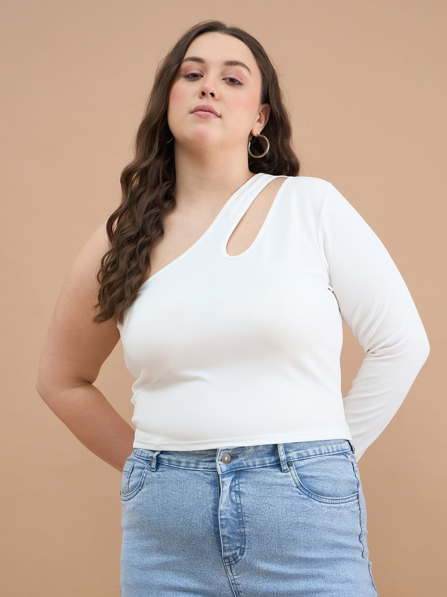 Asymmetrical Neckline Top