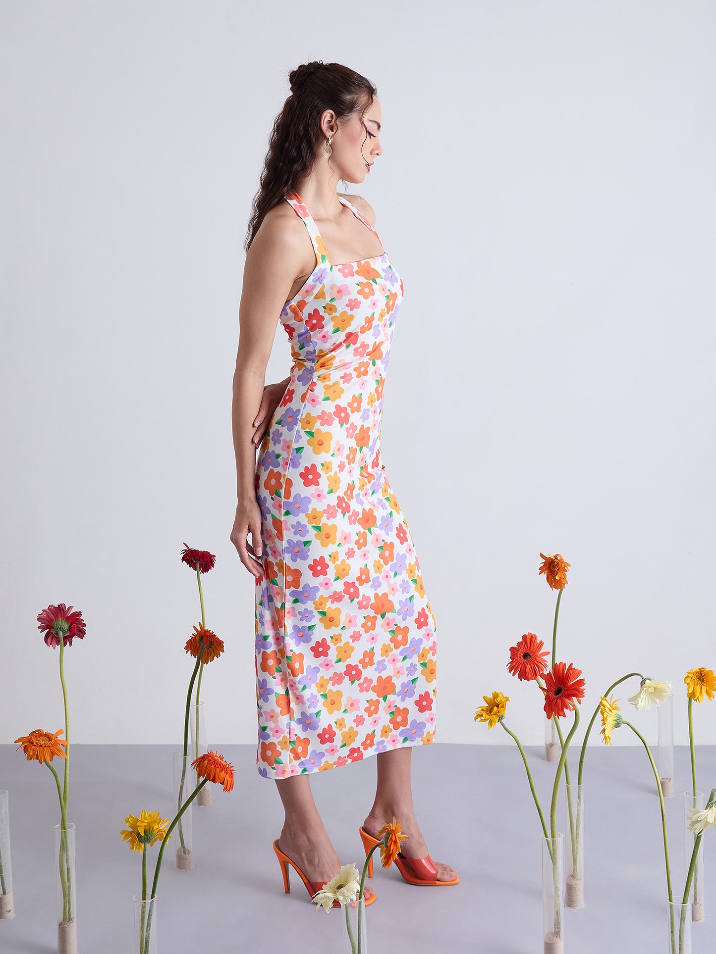 Nile Halter Neck Bodycon Dress