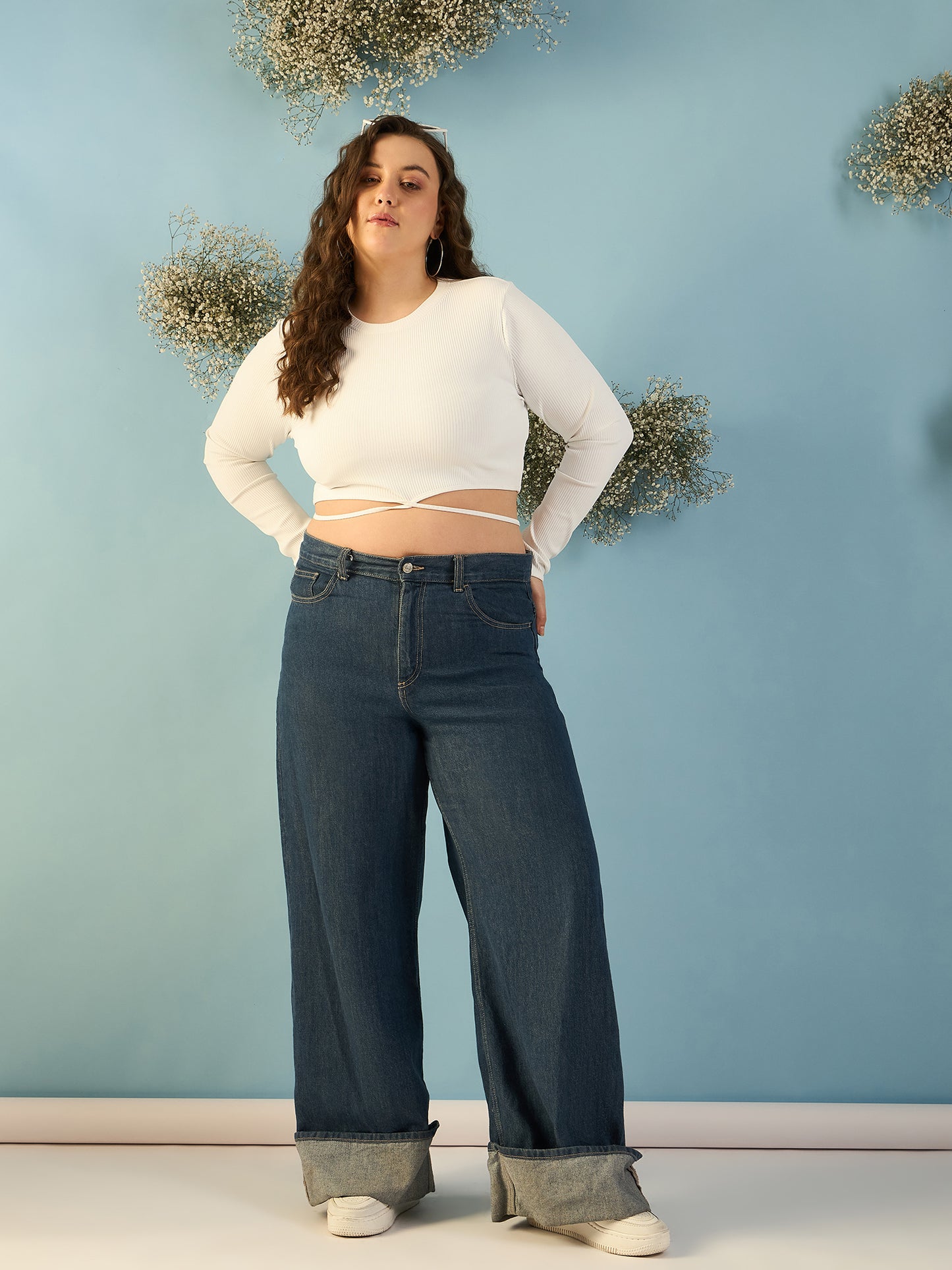 Tie up Waist Crop Top