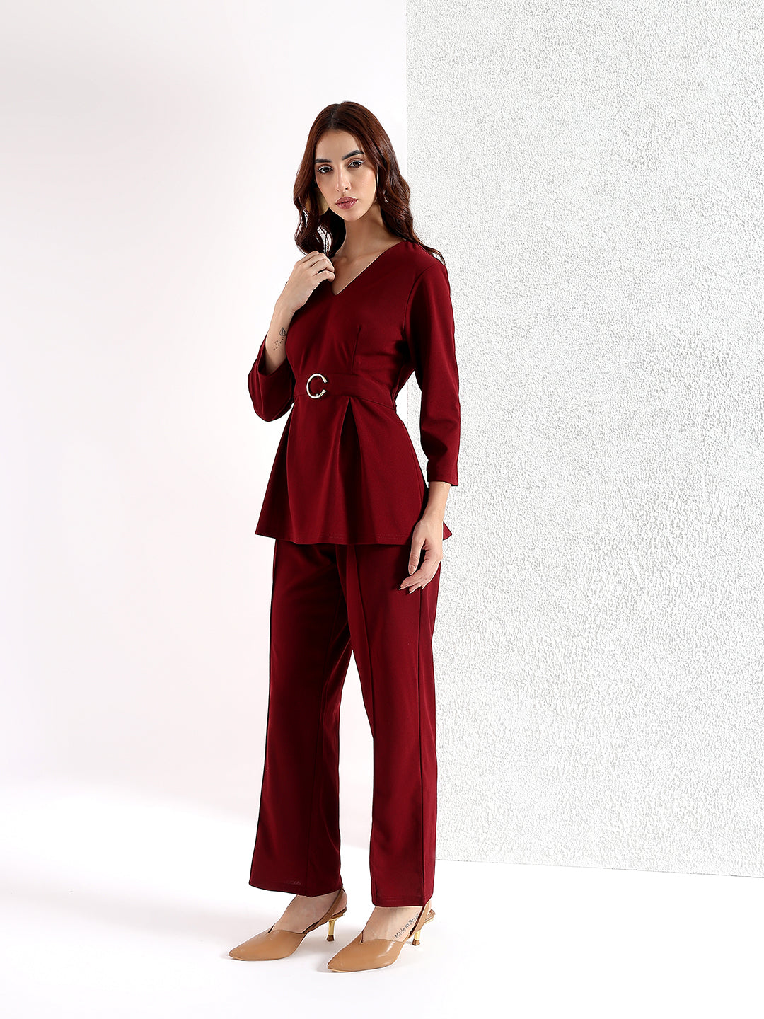 WAIST BELTED CO-ORD SET