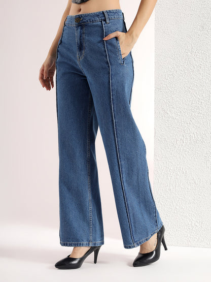 HIGH RISE WIDE LEG JEANS