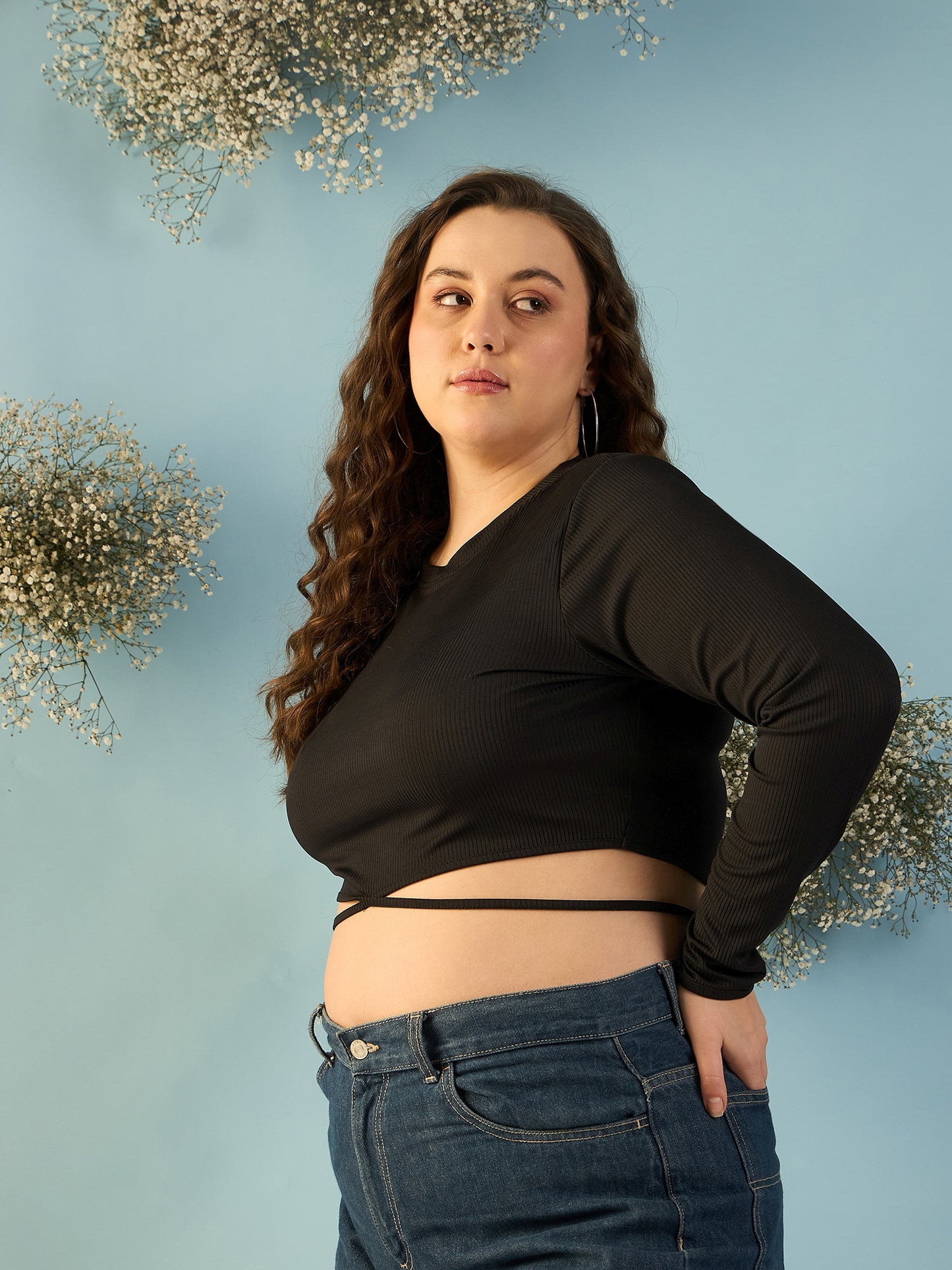 Tie up Waist Crop Top