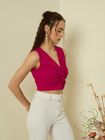 Hyper Texture Twist Knot Top