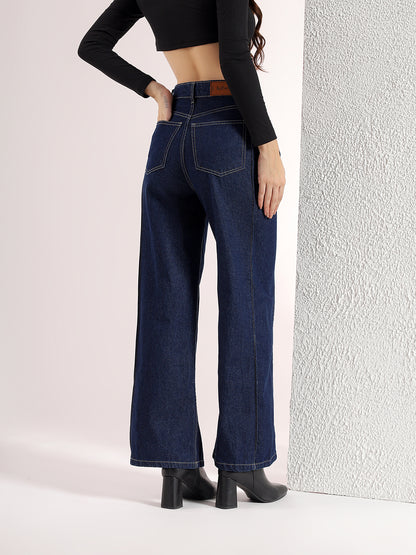 HIGH RISE WIDE LEG JEANS