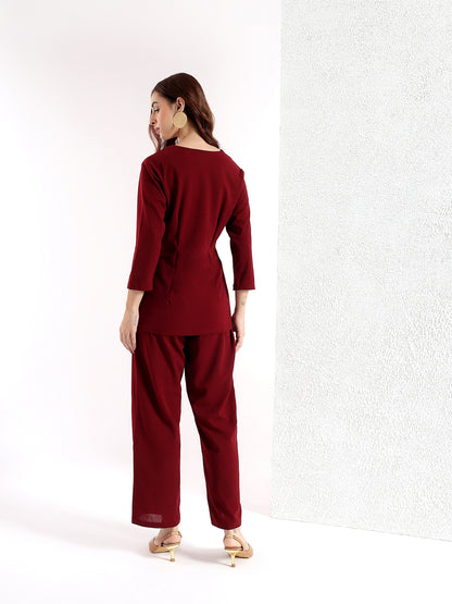 WAIST BELTED CO-ORD SET