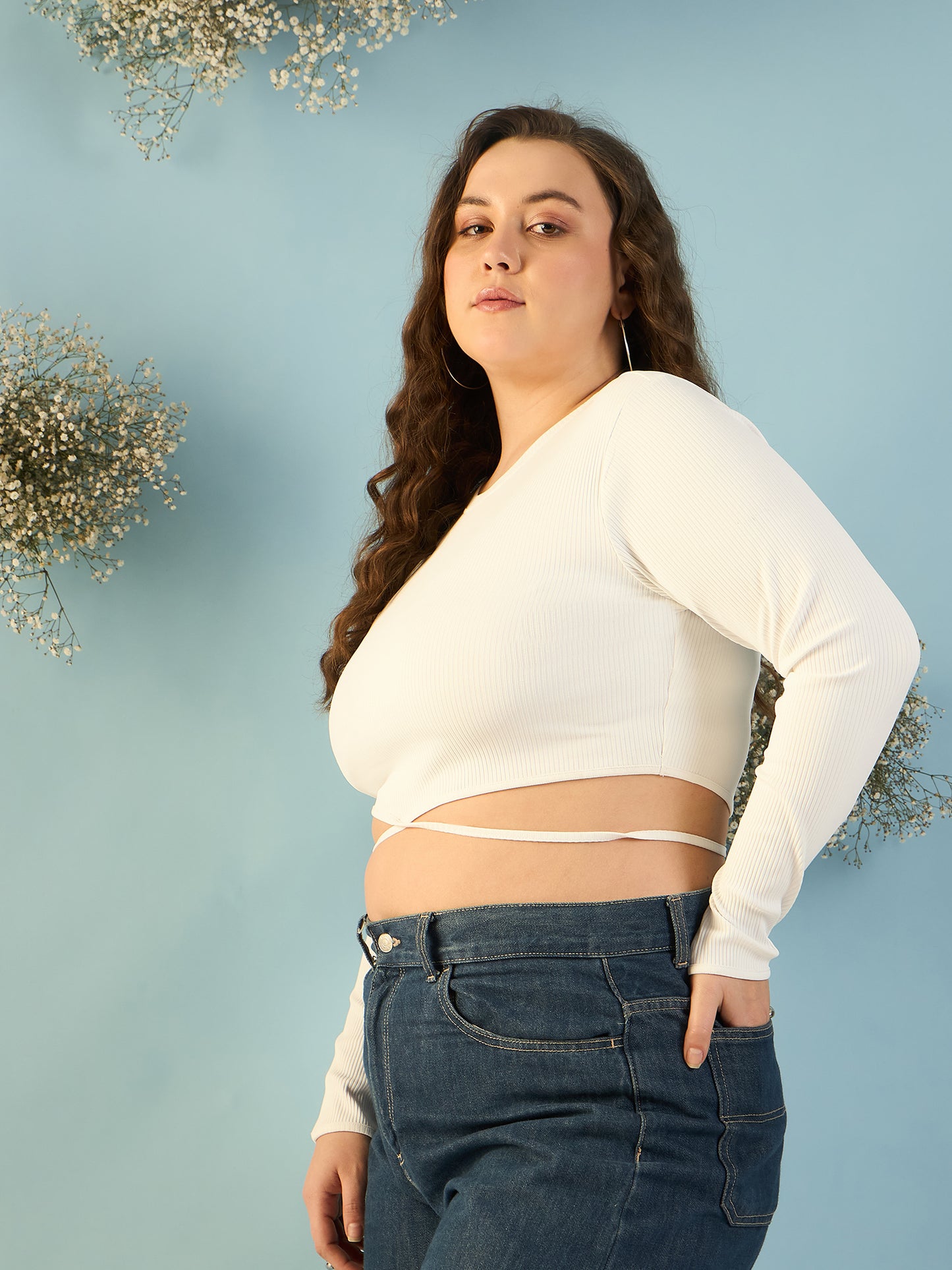 Tie up Waist Crop Top
