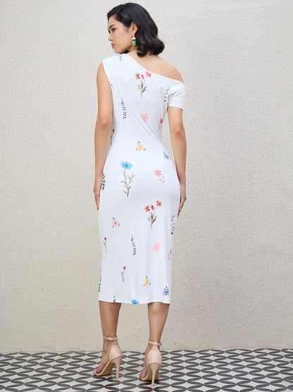 ONE SHOULDER DROP DRESS