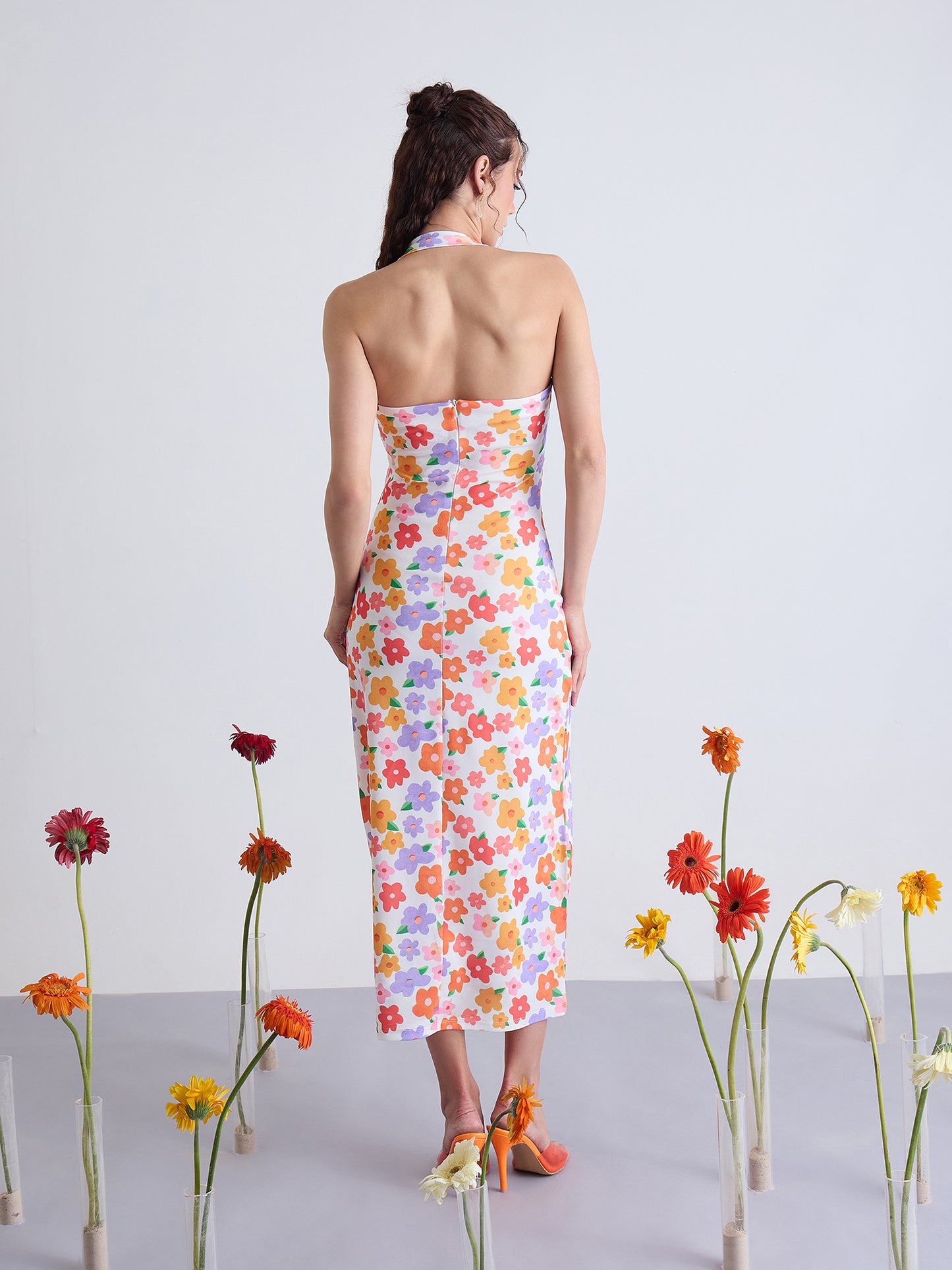 Nile Halter Neck Bodycon Dress