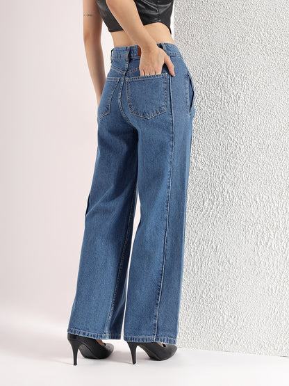 HIGH RISE WIDE LEG JEANS