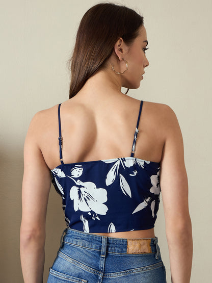 Twisted Front Bustier Top
