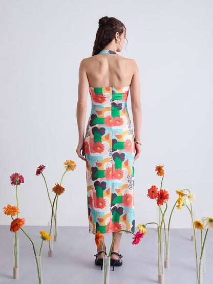 Nile Halter Neck Bodycon Dress