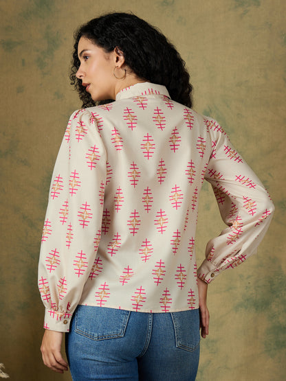 Long Sleeve Frill Shirt