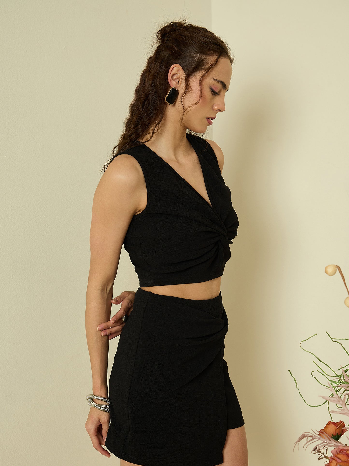 Hyper Texture Twist Knot Top