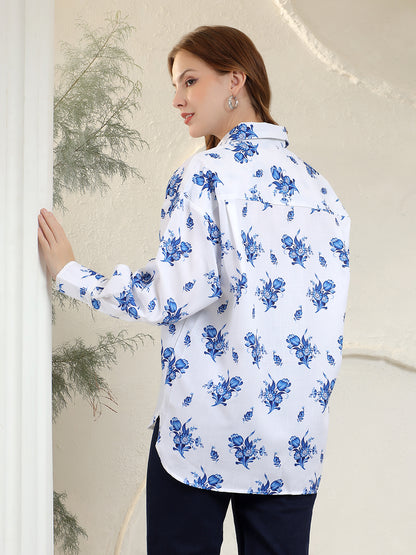 LONGLINE LINEN SHIRT