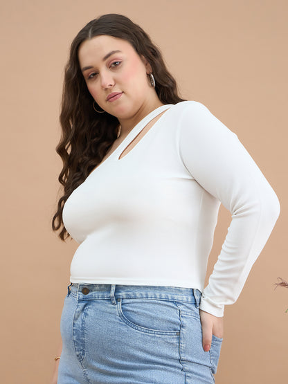 Asymmetrical Neckline Top