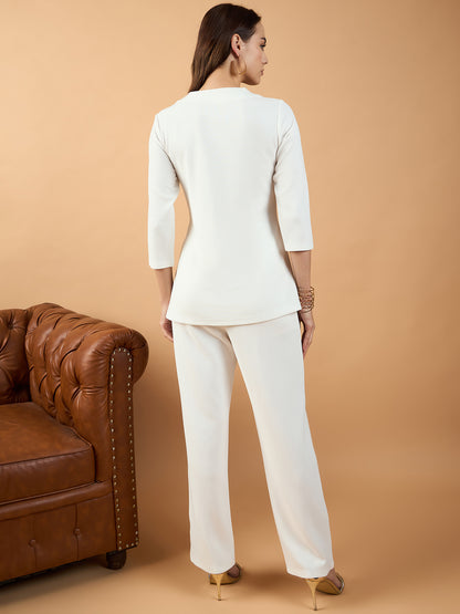 Solid Peplum Co-ords