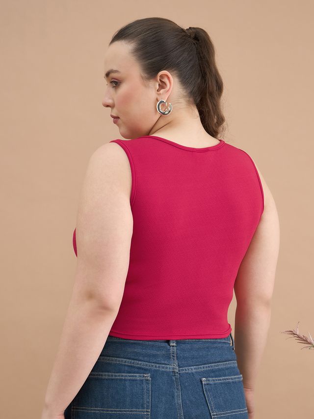 Women Fitted Crop Top