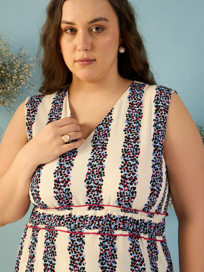 Sleeveless Striped Co-ord Set