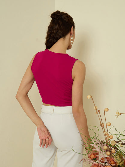 Hyper Texture Twist Knot Top