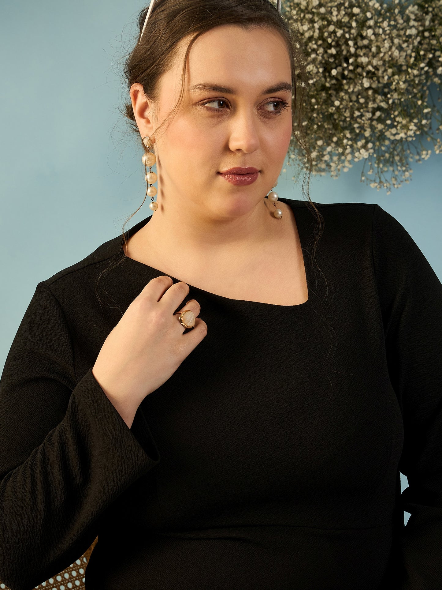 Asymmetrical Neck Co-ord Set