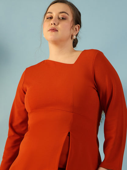 Asymmetrical Neck Co-ord Set