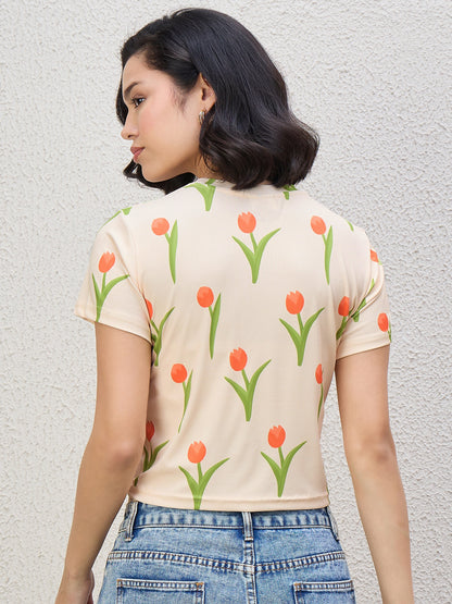 TULIP CROPPED T-SHIRT