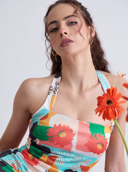 Nile Halter Neck Bodycon Dress