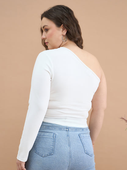 Asymmetrical Neckline Top