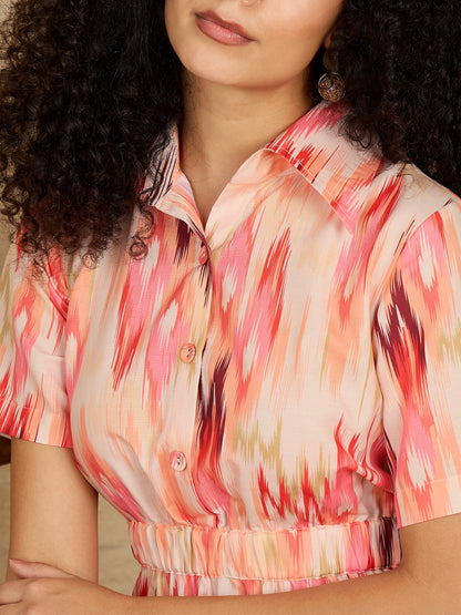 FIT & FLARE MIDI DRESS