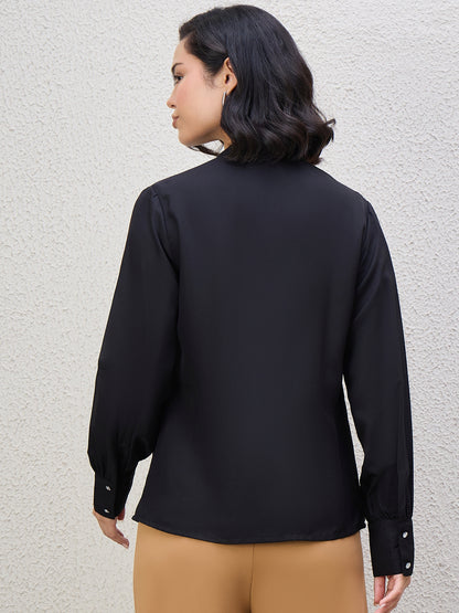 SOLID DIAMOND  BUTTON SHIRT