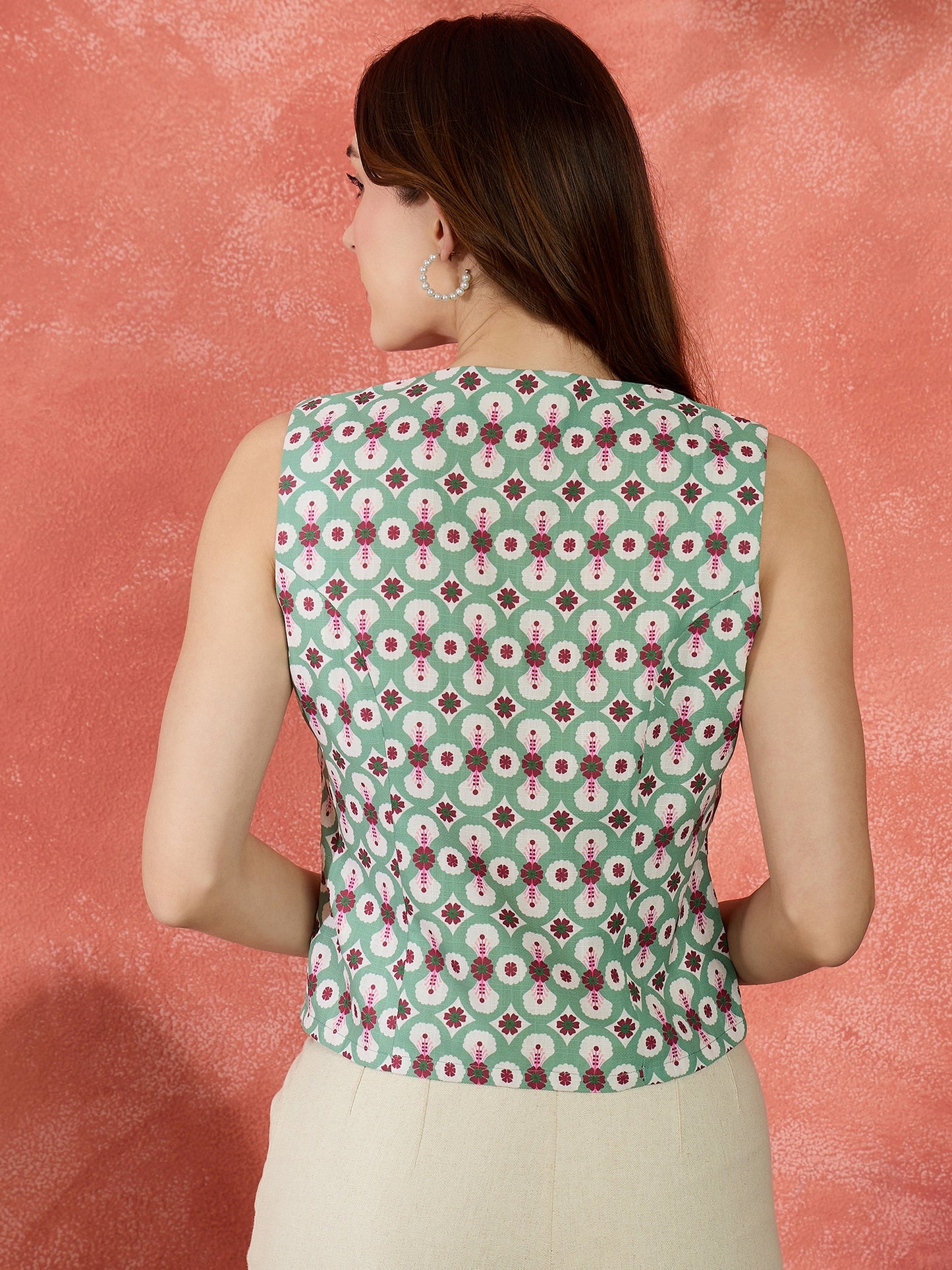 Tie-up Asymmetrical Hem Top