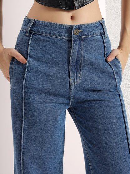 HIGH RISE WIDE LEG JEANS
